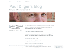 Tablet Screenshot of pauldilger.com